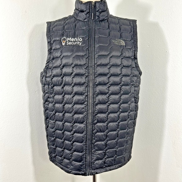 The North Face Thermoball Vest Mens M Black Quilted‎ Puffer Light Outdoor Retro